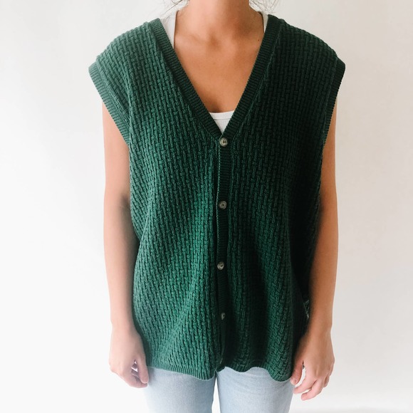 Vintage | Sweaters | Vintage Knit Green 